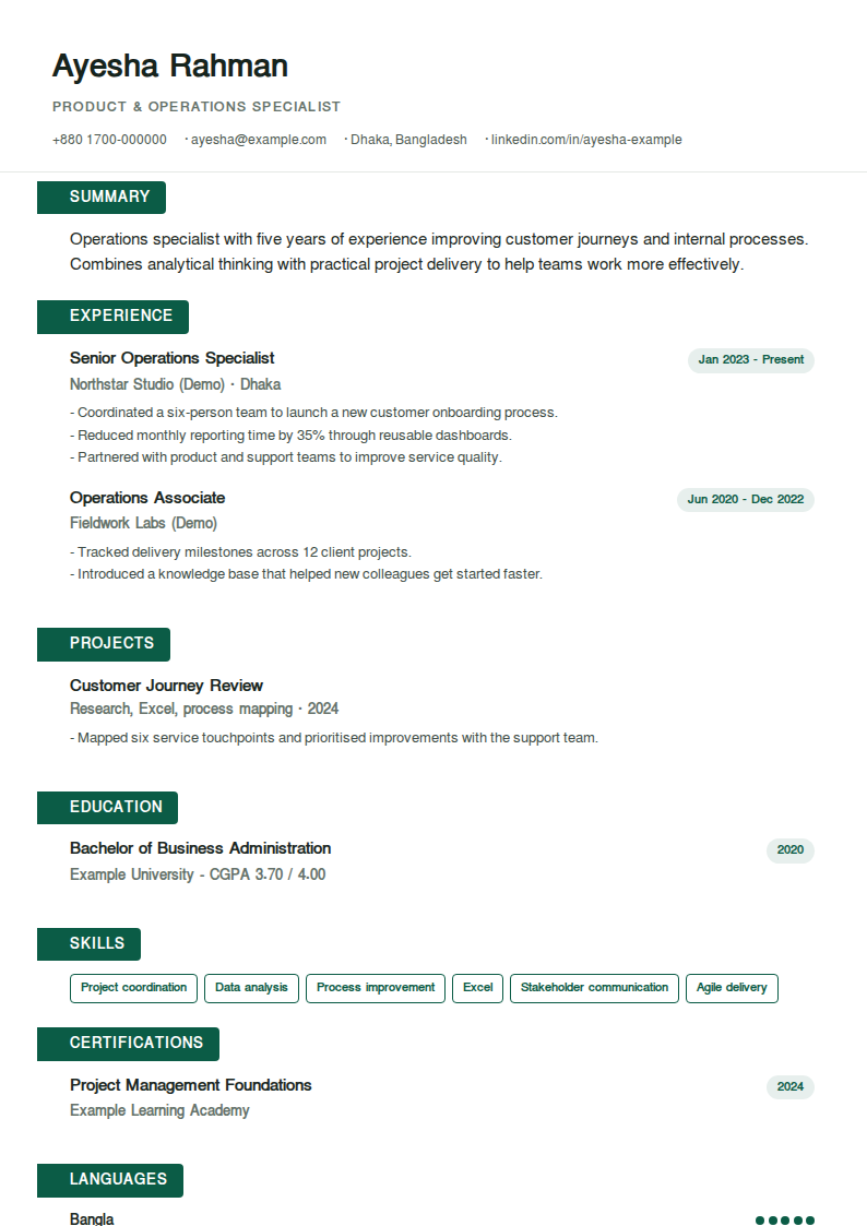Tab Accent — Folder-tab section headings