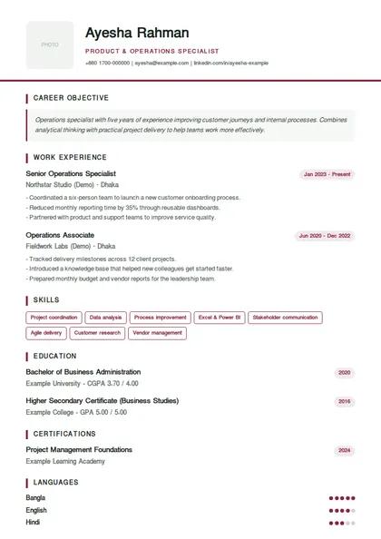 Overseas job CV format – CV for Saudi Arabia, Dubai and Malaysia jobs