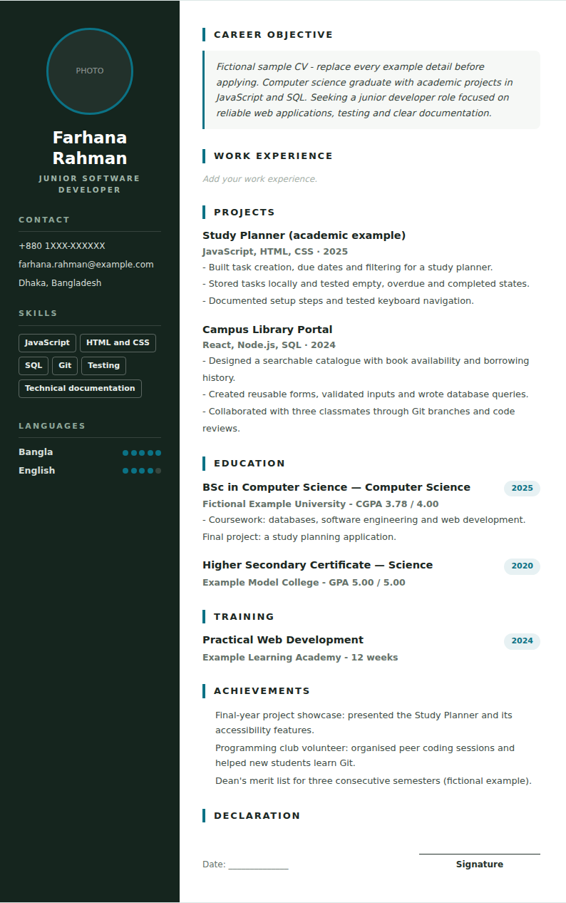 Modern — Junior Software Developer